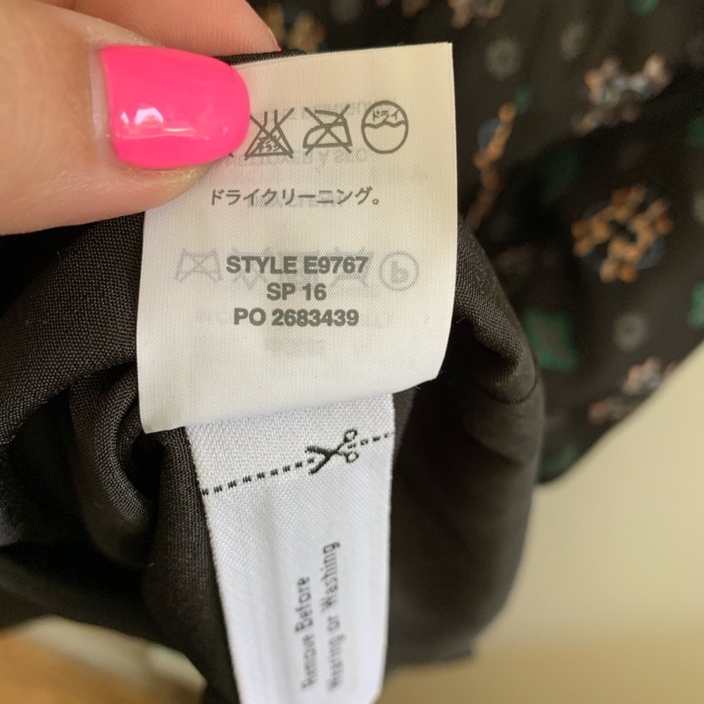 J. Crew mirrored Floral Print Silk Dress - Picture 7 of 7